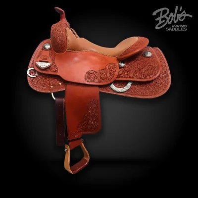 KR Reiner 231 western reining saddle handcrafted for precision, comfort, and performance.